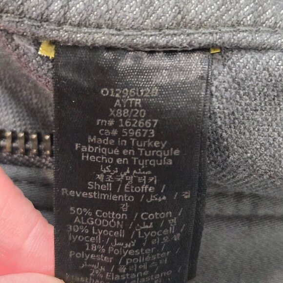 John Varvatos Men's Size M Scott Denim Hooded Shark Gray Trucker Jacket - Picture 9 of 12